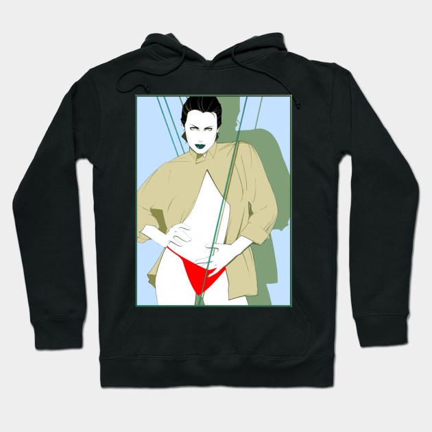 Pop Lady Patrick Nagel 1980 Hoodie by M-HO design